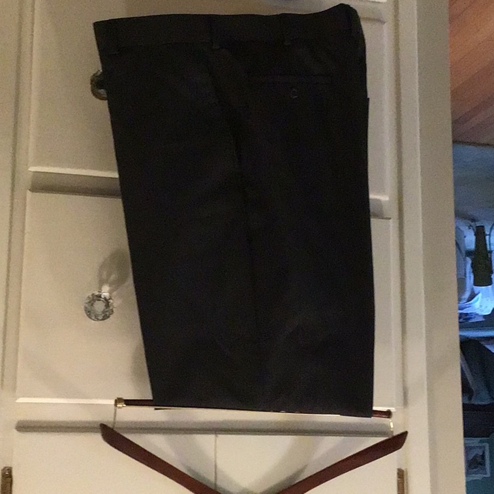 Men’s charcoal color wool dress pants